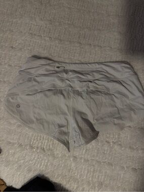 lululemon athletica Light Gray Athletic Running Shorts